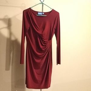 Simply Vera Wang Burgundy Red Dress Medium